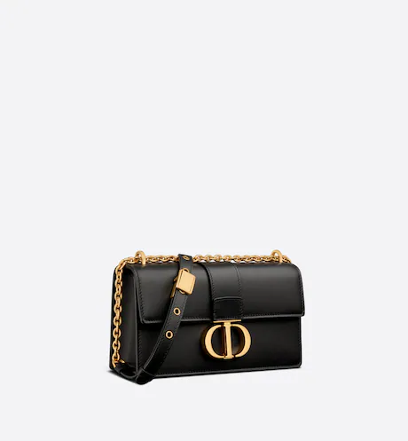 30 MONTAIGNE  BAG WITH CHAIN Black Calfskin