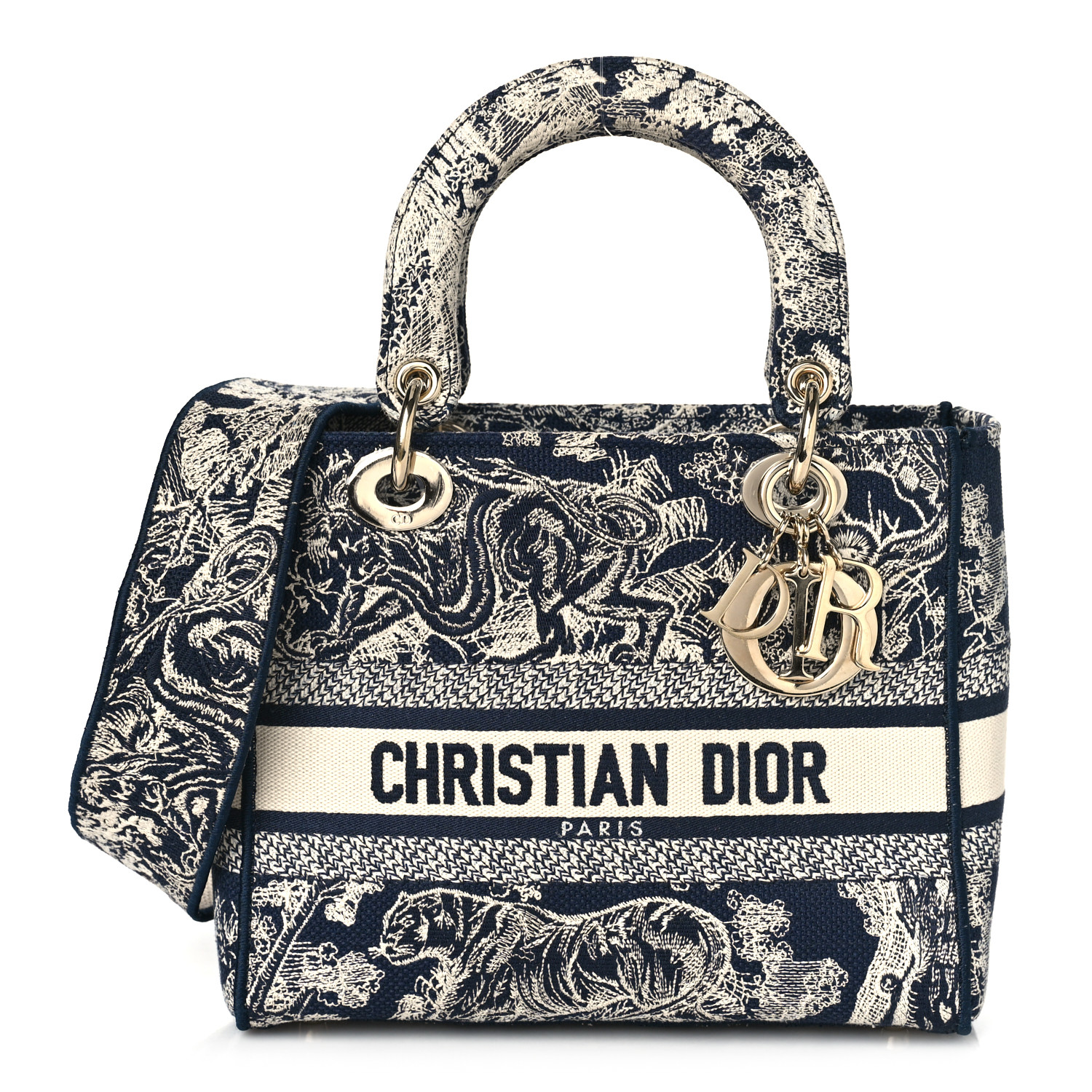 CHRISTIAN DIOR Toile   Lady D-Lite Blue