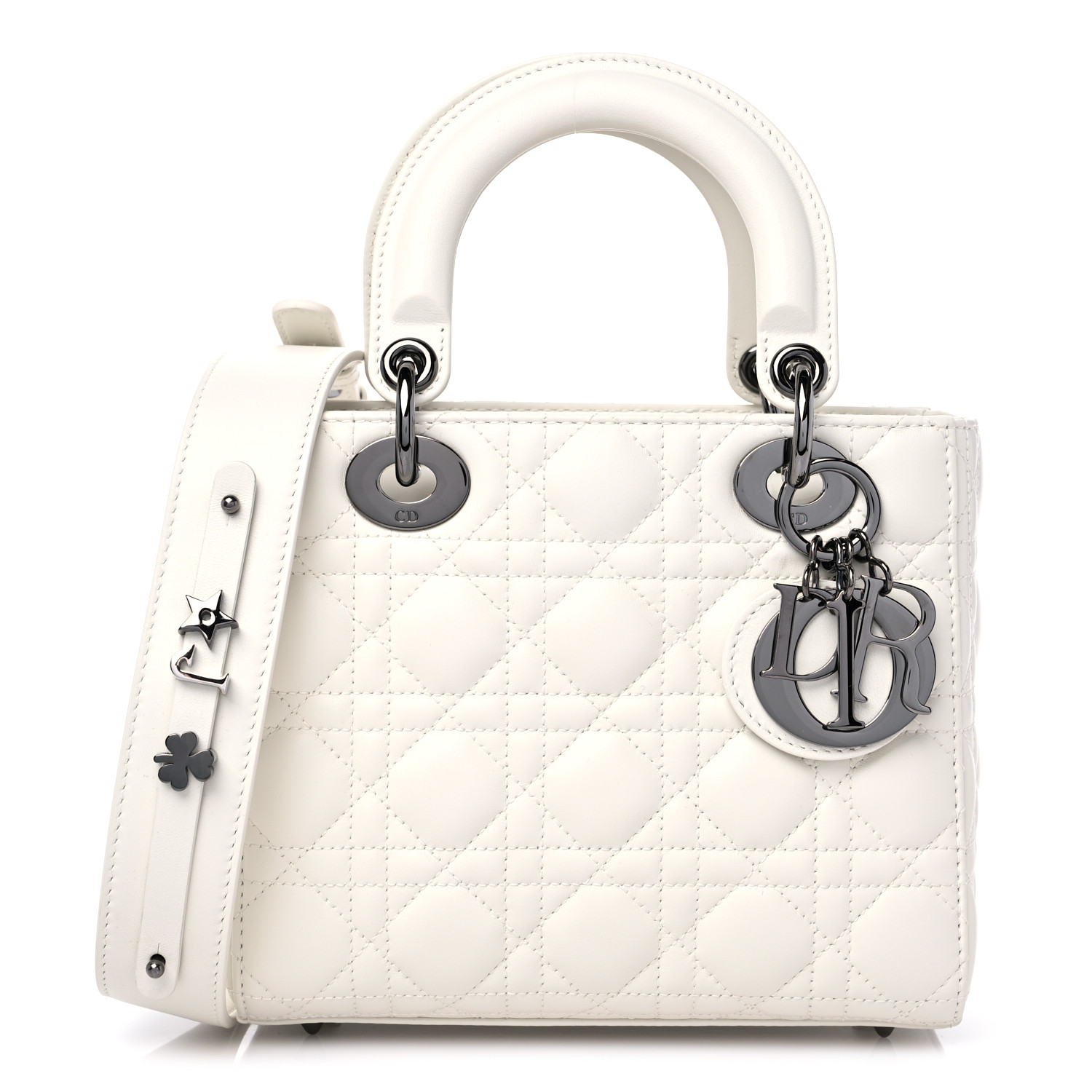 CHRISTIAN  Small My  Lady Dior White