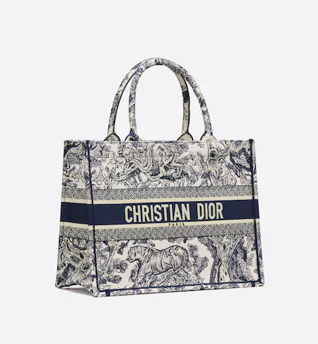 DIOR BOOK TOTE Blue Toile de  (36 x 27.5 x 16