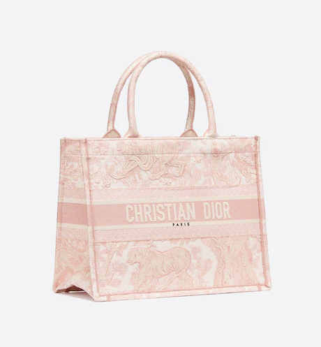 DIOR BOOK TOTE Pink Toile de  (36 x 27.5 x 16