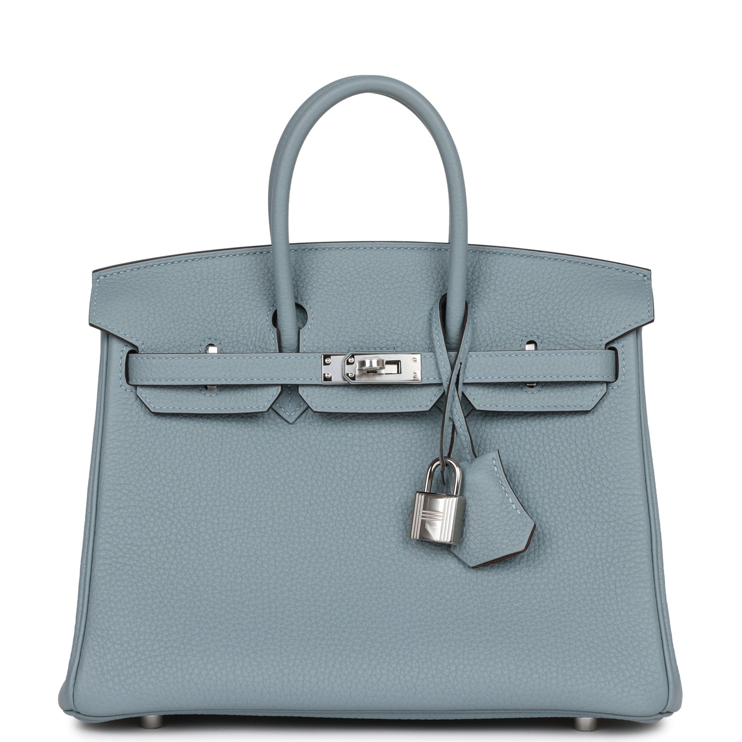 Hermès Birkin 25 Bleu Lin Verso Togo Palladium Hardware