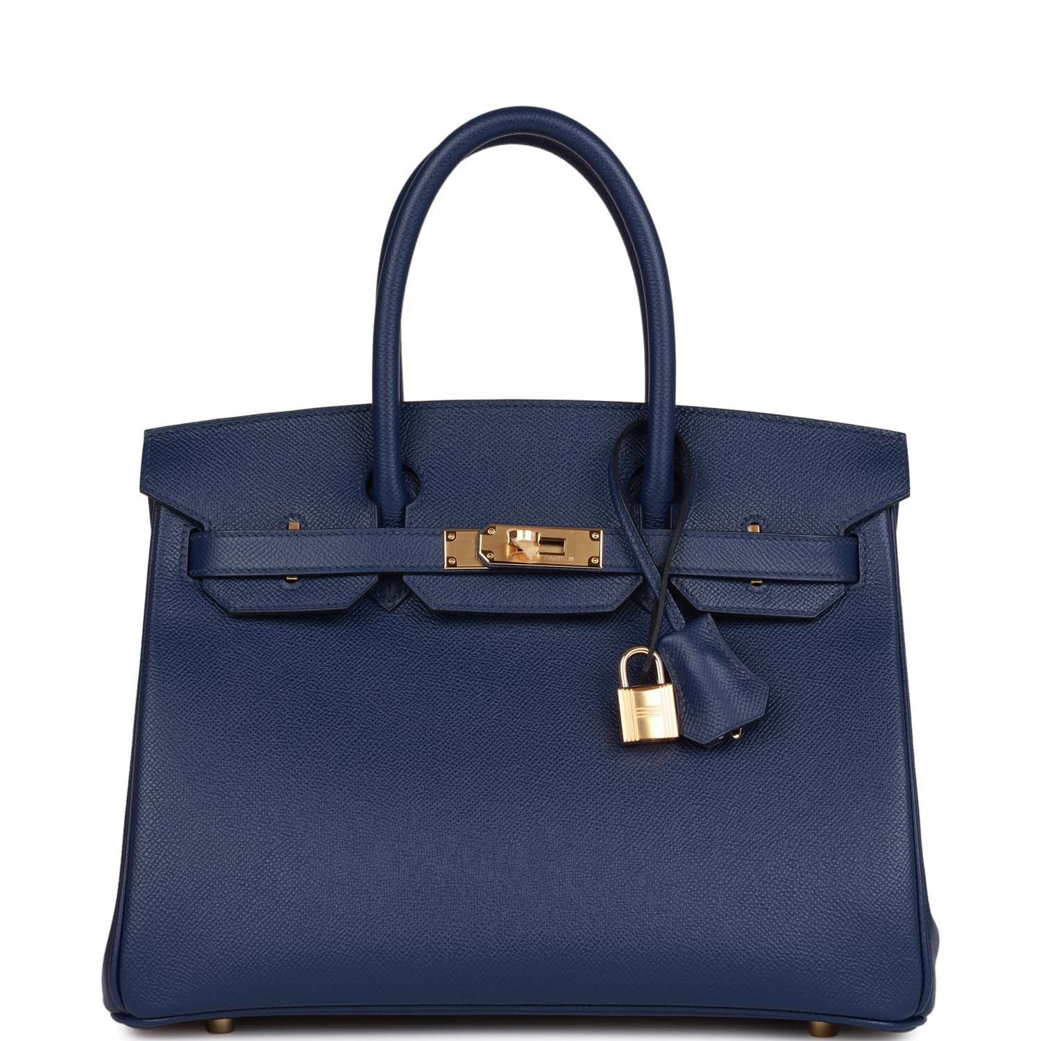 Hermès Birkin 30 Bleu Saphir Epsom Gold Hardware