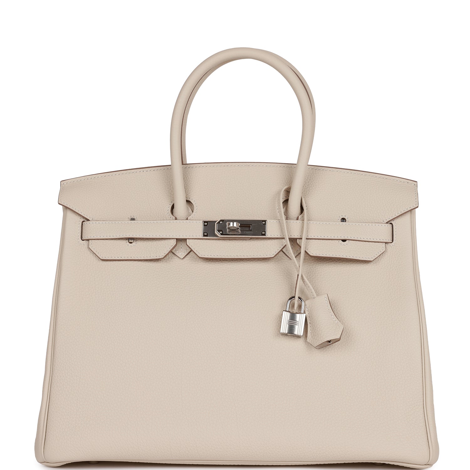 Hermès Birkin 35 Craie Togo Palladium Hardware