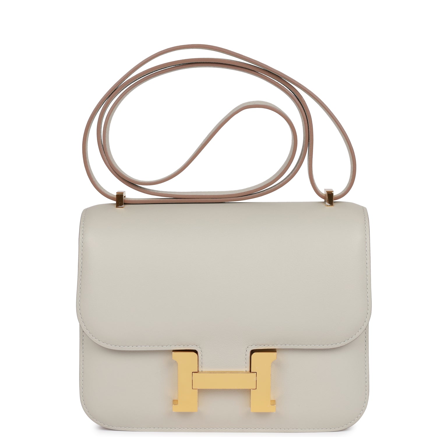 Hermès Constance 18 Gris Perle Swift Gold Hardware