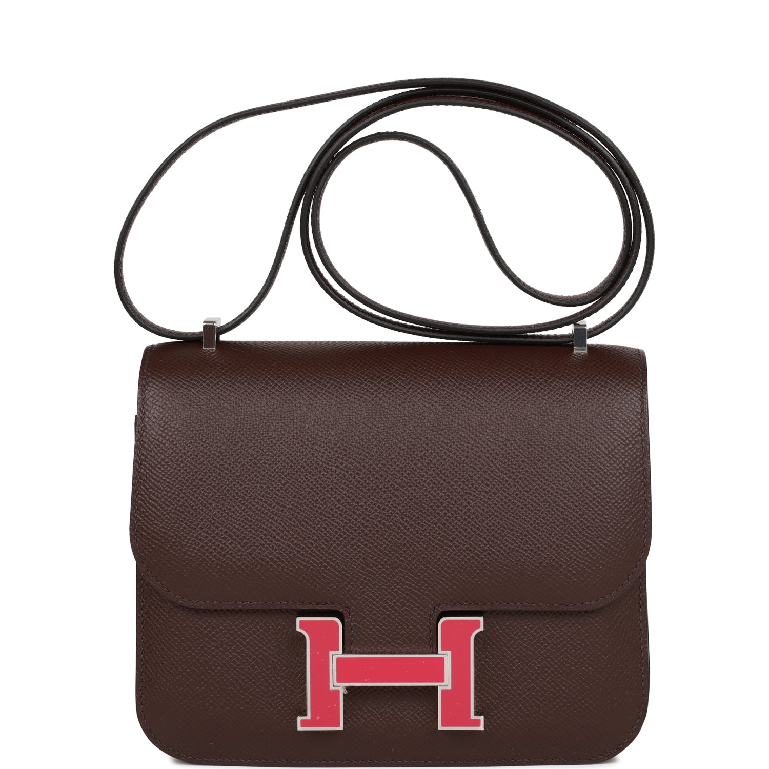 Hermès Constance 18 Rouge Sellier Epsom Palladium Hardware