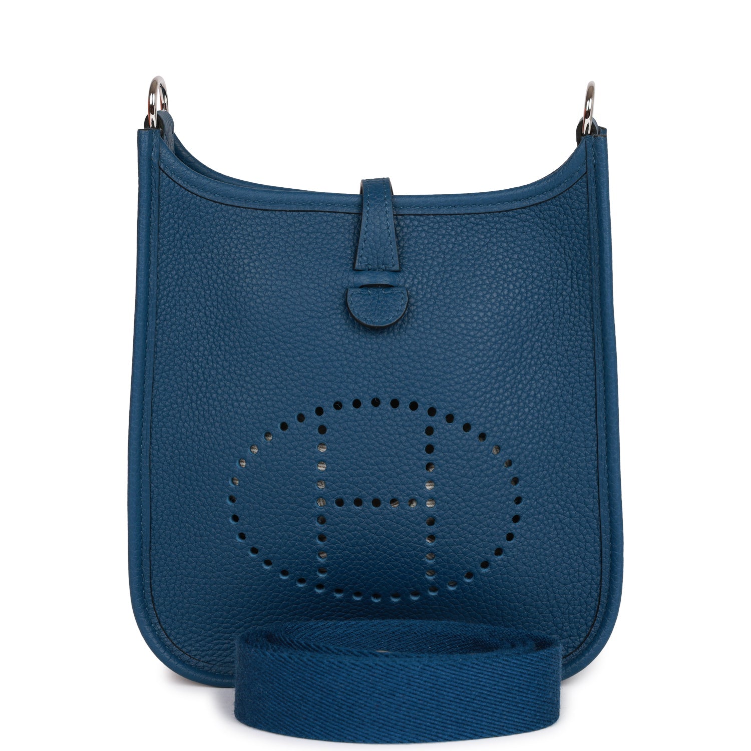 Hermès Evelyne TPM Bag Deep Blue Maurice Palladium Hardware