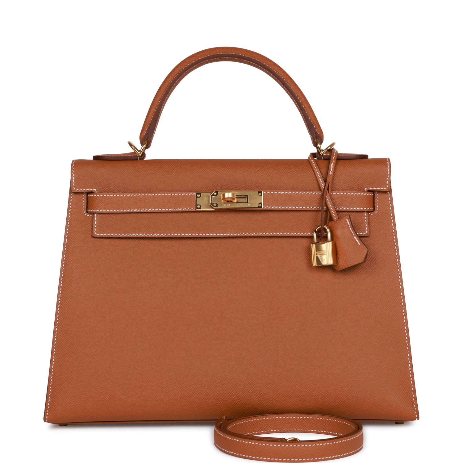 Hermès Kelly Sellier 32 Gold Epsom Gold Hardware