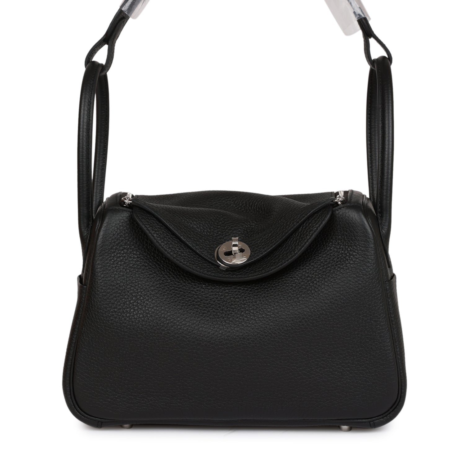 Hermès Lindy 26 Black Clemence Palladium Hardware