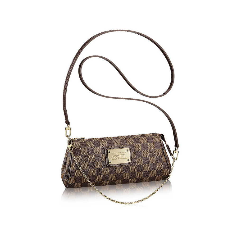 Louis Vuitton Damier Ebene Canvas Eva Clutch N55213