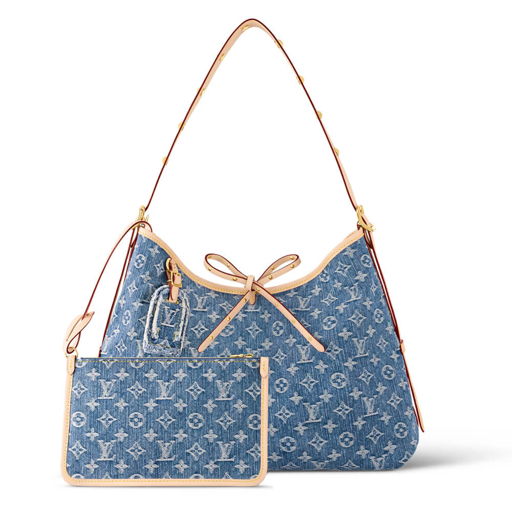 Louis Vuitton Monogram Denim CarryAll MM Bag M46855