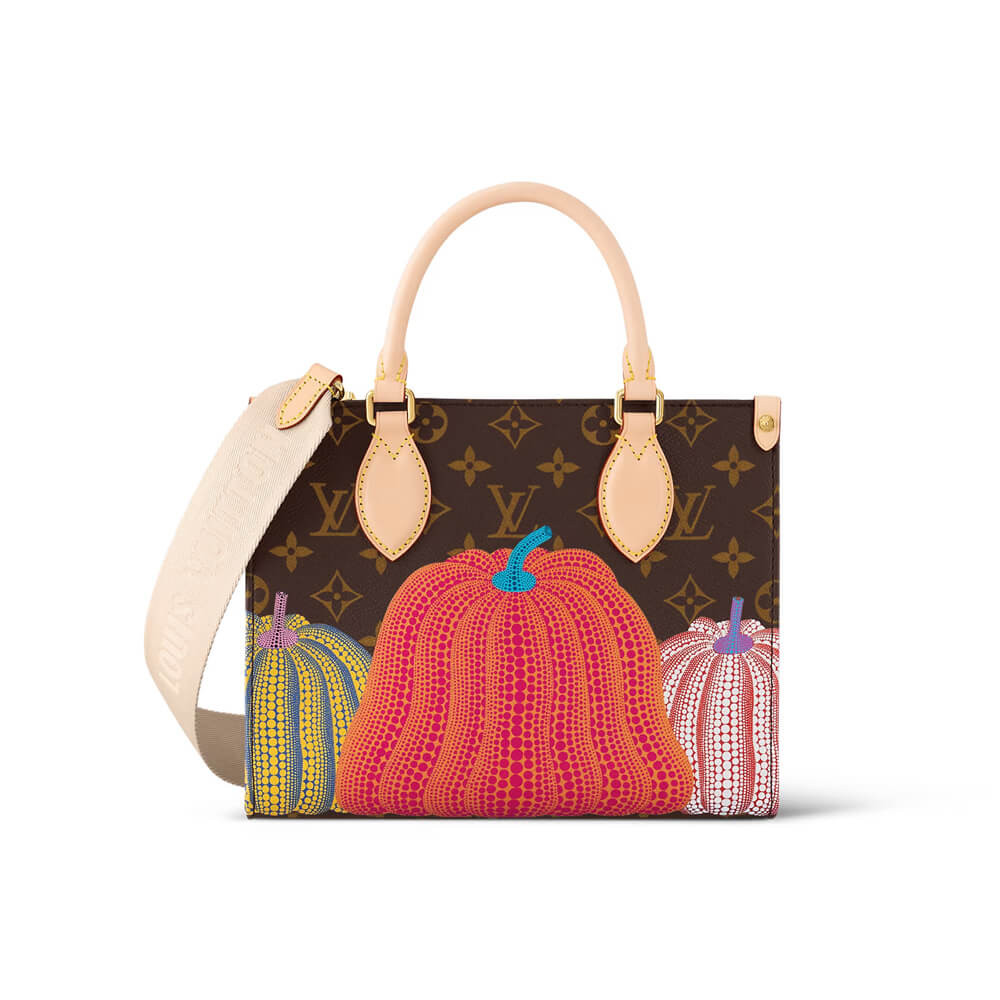 LV x YK OnTheGo PM with Pumpkin Print M46467