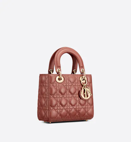 SMALL LADY DIOR MY  BAG Rust-Colored