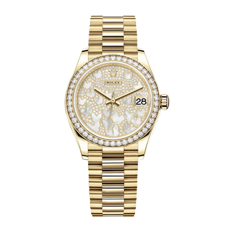 Rolex Datejust 278288RBR Diamond Mother Pearl Butterfly Dial Replica