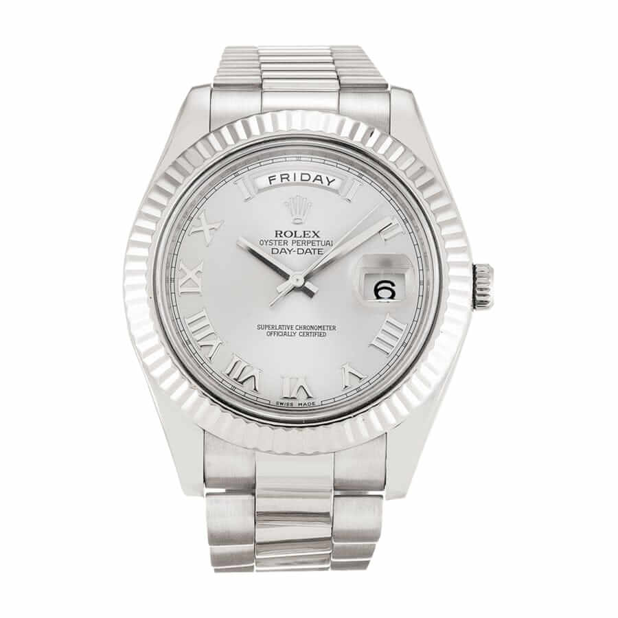 Rolex Day-Date 218239-0041 V6 White Roman Dial Replica