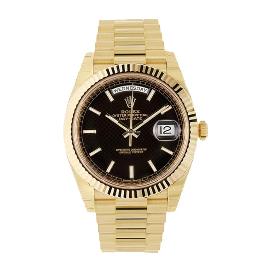 Rolex Day-Date Gold Black 228235 EW Replica